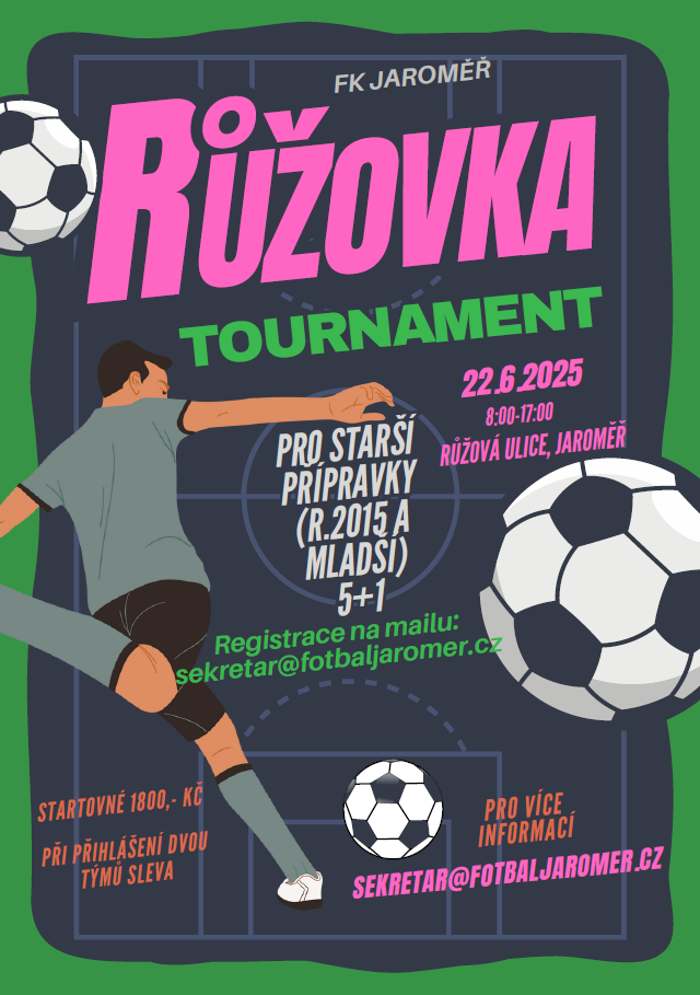 Ruzovka Tournament Jaroměř - pozvánka