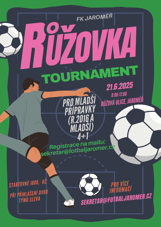 Ruzovka Tournament Jaroměř - pozvánka